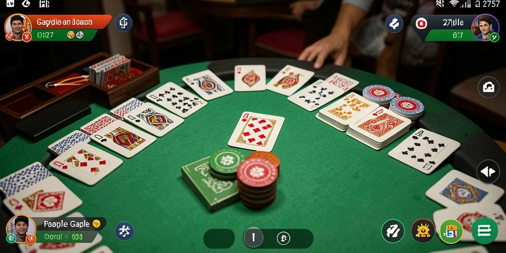 Screenshot game Gaple 2757 menampilkan gameplay seru.