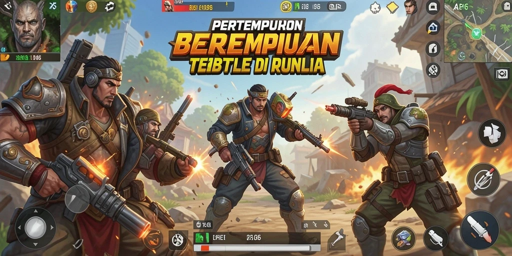 Gameplay intens API66 dalam pertempuran Battle Royale.