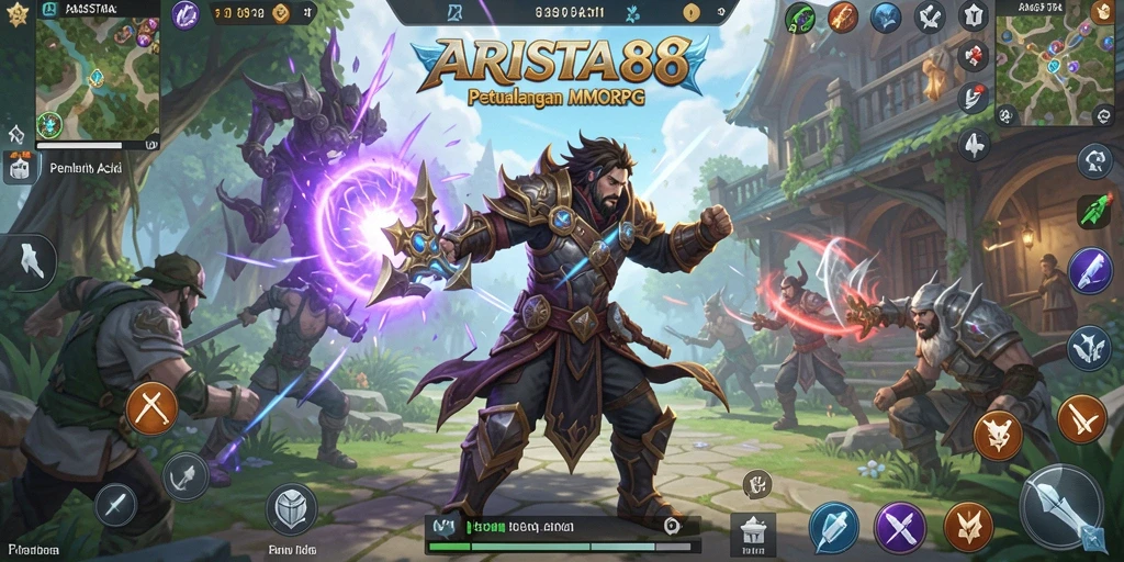 Screenshot gameplay ARISTA88 menampilkan pertarungan seru antar pemain.