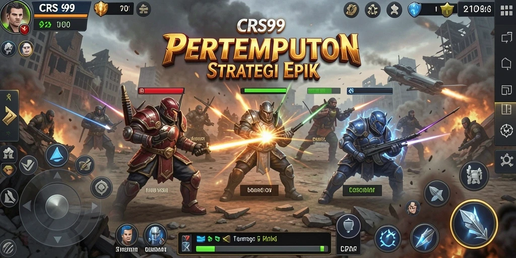 Tampilan gameplay strategi yang mendebarkan dalam CRS99.