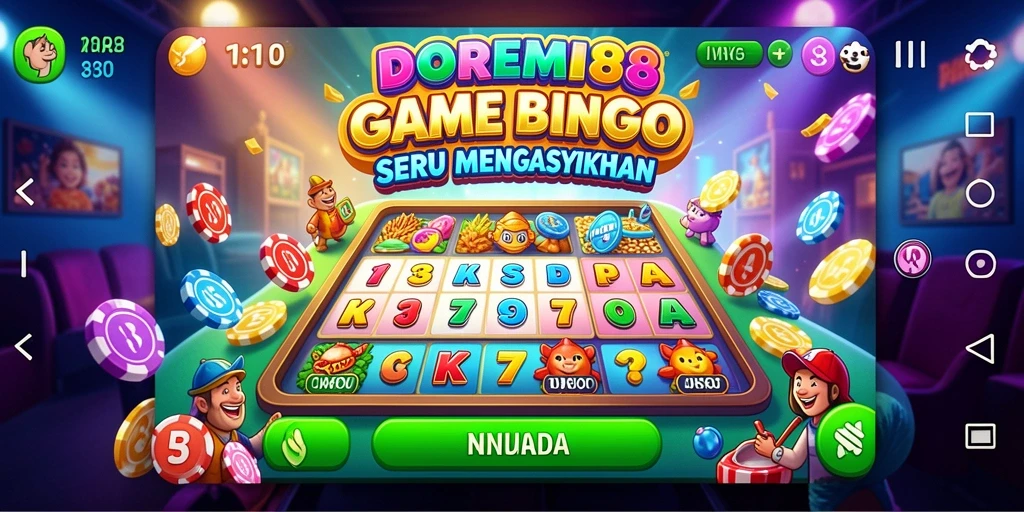 Tampilan menarik dari gameplay DOREMI88 dalam permainan Bingo.