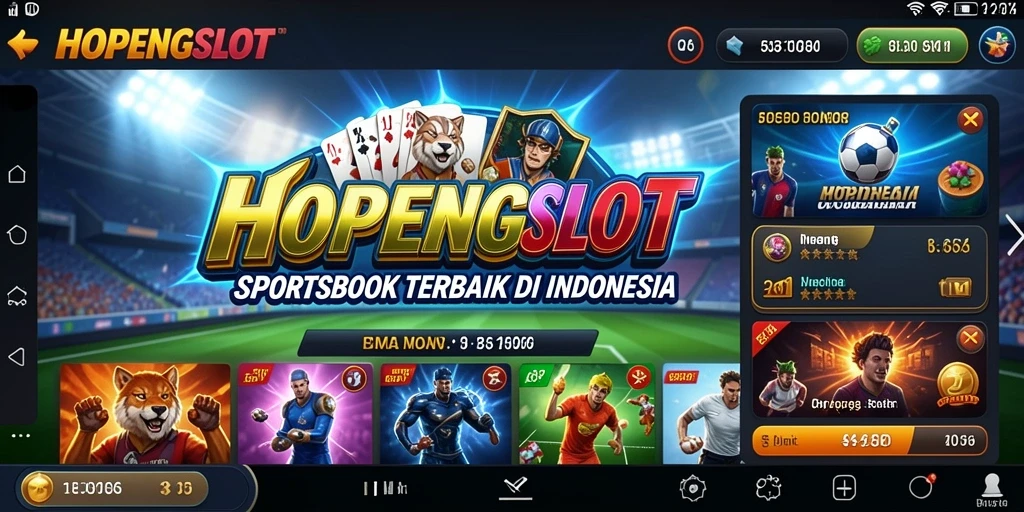 Tampilan seru gameplay HOPENGSLOT dalam taruhan Sportsbook.