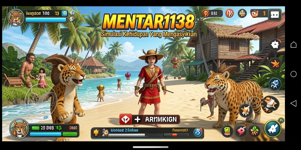 Tampilan gameplay menarik dari MENTARI138 dalam simulasi kehidupan.
