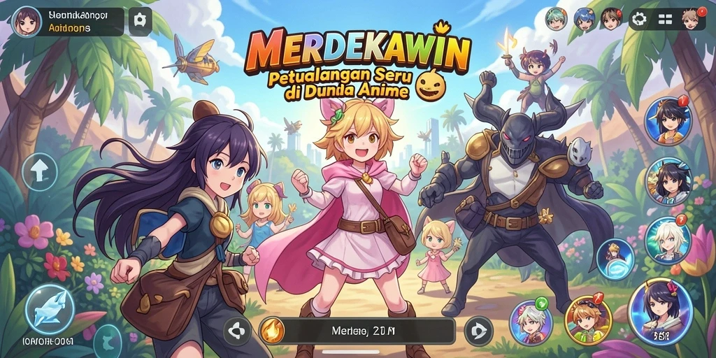 Tampilan gameplay anime yang memikat dan penuh aksi.