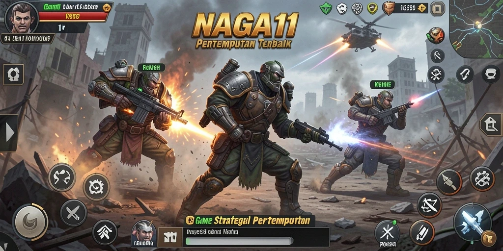 Tangkapan layar menunjukkan aksi pertempuran intens dalam NAGA11.
