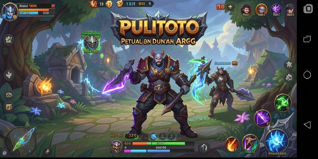 Screenshot gameplay PULITOTO menampilkan aksi seru dalam pertempuran ARPG.