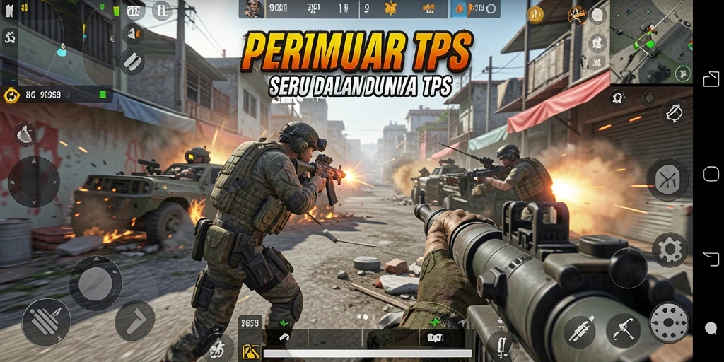 Tangkapan layar dari gameplay S9S9 yang menampilkan aksi TPS yang menegangkan.