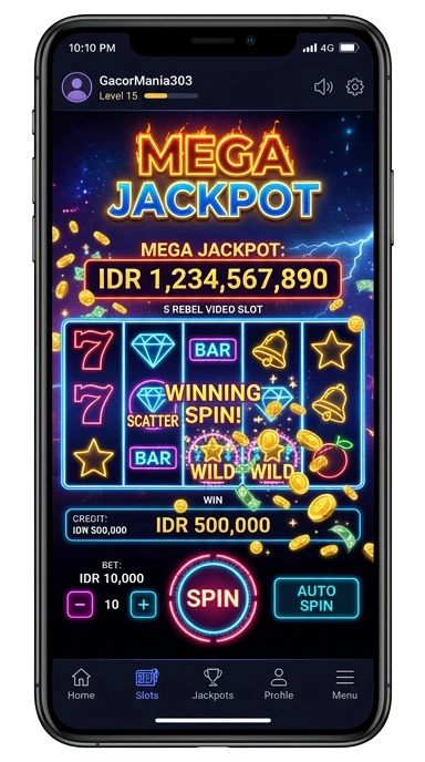 Tampilan aplikasi maxwin303 yang sederhana dan informatif.